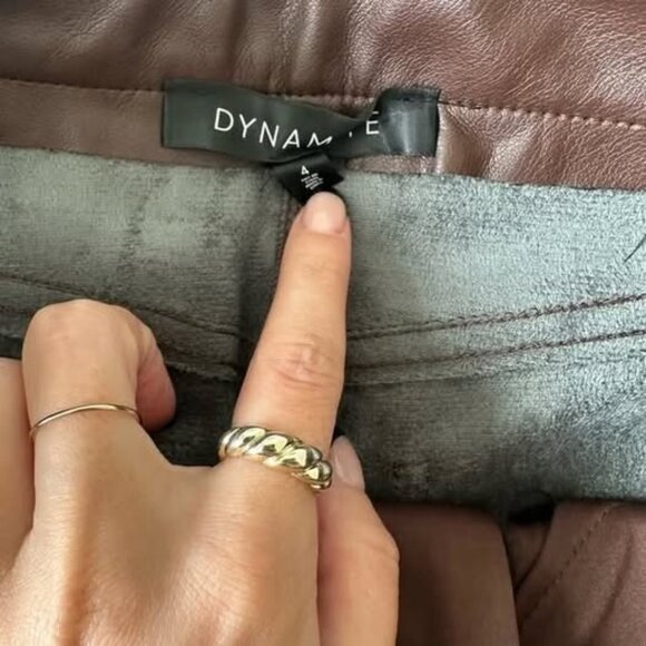 Dynamite Gisele Faux Leather Pants (size 4) - Picture 4 of 4